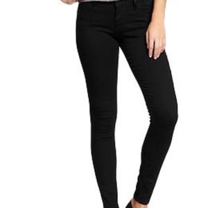 Black Mid Rise Skinny Jeans